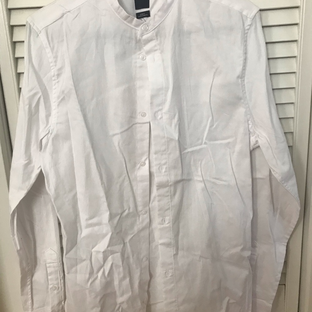 Mandarin Collar Button Front